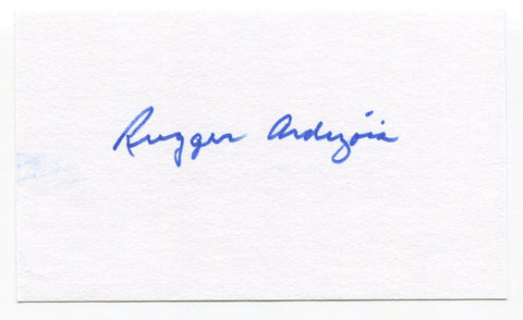 Rugger Ardizoia Signed 3x5 Index Card Autographed Signature New York Yankees 