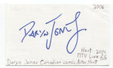 Daryn Jones Signed 3x5 Index Card Autographed Signature Comedian Comic Actor