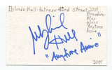 Mylinda Hull Signed 3x5 Index Card Autographed Actress Law And Order Blacklist