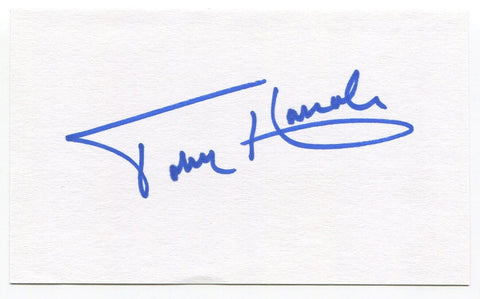 Toby Harrah Signed 3x5 Index Card Autographed MLB Baseball Texas Rangers