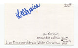 Lisa Messina Signed 3x5 Index Card Autographed Actress White Christmas