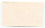 George Gobel Signed 3x5 Index Card Autographed Actor Comedian