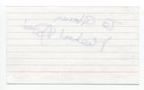 Michael Apted Signed 3x5 Index Card Autographed Director Signature James Bond