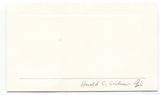 Harold C. Gardiner Signed Card Autographed Signature Author 