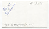 49 Acres - Mike Bidermann Signed 3x5 Index Card Autographed Signature Band