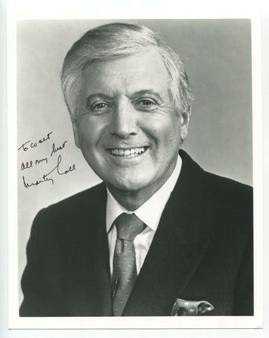 Monty Hall Signed 8x10 Photo Vintage Autographed Signature Let's Make a Deal