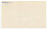 Dolph Camilli Signed 3x5 Index Card Autographed Baseball Signature Dodgers