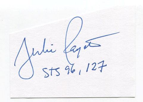 Julie Payette Signed Cut Index Card Autographed NASA Astronaut Space CSA