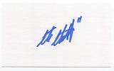 Steve Christoff Signed 3x5 Index Card Autographed 1980 Olympic Hockey Team Gold