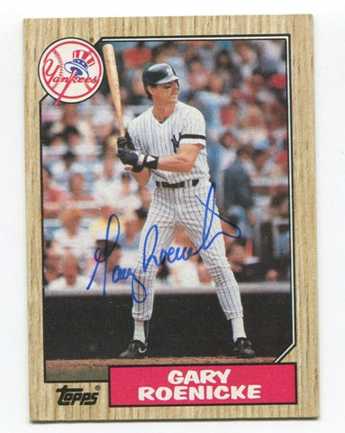 1987 Topps Gary Roenicke Signed Card Rookie RC Baseball Autographed AUTO #683
