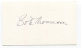 Bob Thomason Signed 3x5 Index Card Autograph Football Philadelphia Eagles