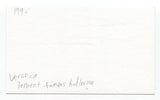 Veronica Tennant Signed 3x5 Index Card Autograph Signature Ballet Dancer