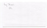 Roy Shivers Signed 3x5 Index Card Autographed NFL Football St Louis Cardinals