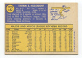 1970 Topps Tom Hilgendorf Signed Baseball Card Autographed AUTO #482