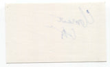 Clement Virgo Signed 3x5 Index Card Autographed Signature Director