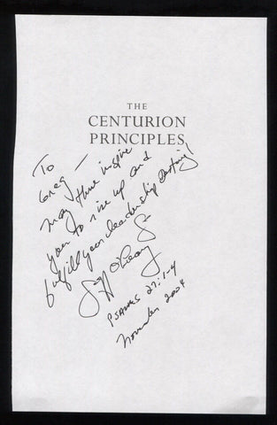 Jeff O'Leary Signed Book Page Cut Autographed Cut Signature 