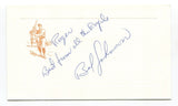 Bob Johnson Signed Card Autographed Baseball MLB Roger Harris Collection