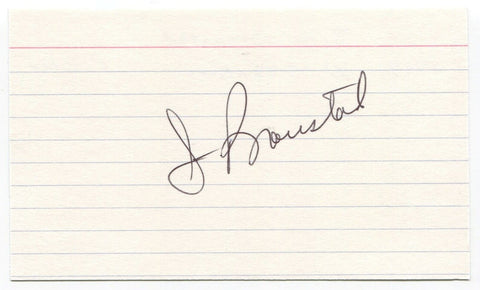 Jim Bronstad Signed 3x5 Index Card Autographed MLB Baseball 1959 Yankees