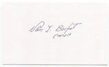 Van T. Barfoot Signed 3x5 Index Card Autographed Signature WWII Medal of Honor