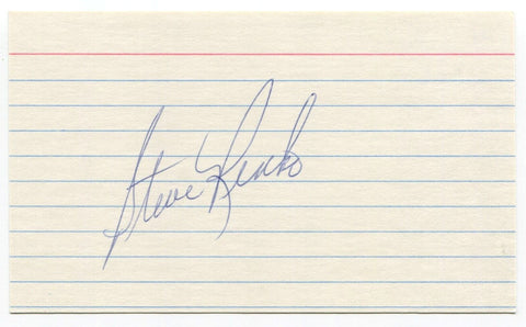 Steve Renko Signed 3x5 Index Card Autographed MLB Baseball Montreal Expos