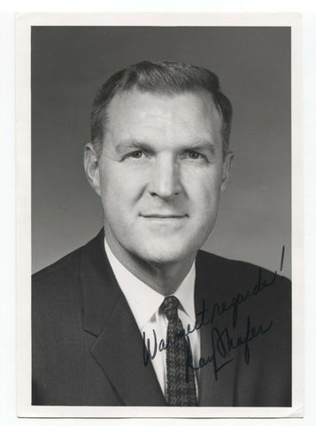 Raymond P. Shafer Signed Photo Autographed Signature Pennsylvania Governor