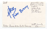 Peter Buzny Signed 3x5 Index Card Autographed Actor Dirty Dancing Struggle