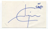 Joaquin Cortes Signed 3x5 Index Card Autographed Signature Ballet Dancer