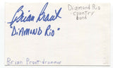 Diamond Rio - Brian Prout Signed 3x5 Index Card Autographed Signature