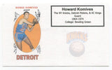 Howard Komives Signed 3x5 Index Card Autographed NBA Basketball New York Knicks