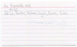 Ken Aspromonte Signed 3x5 Index Card Autographed Boston Red Sox Debut 1957
