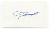 Jim Davenport Signed 3x5 Index Card Baseball Autographed Signature