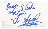 Spider Jones Signed 3x5 Index Card Autographed Signature Boxing Commentator