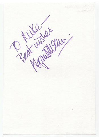 Abigail McKern Signed Album Page Autographed Signature Inscribed "To Mike"