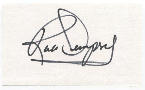 Rick Dempsey Signed 3x5 Index Card Autographed Baltimore Orioles World Series