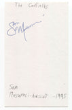 The Caulfields - Sam Musumeci Signed 3x5 Index Card Autographed Signature