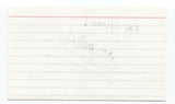 Jay Millar Signed 3x5 Index Card Autographed Signature Author Poet
