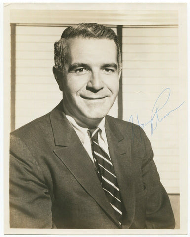 Harry Reasoner Signed Photo Autographed Signature Journalist 60 Minutes