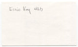 Ernie Koy Signed 3x5 Index Card Autographed Baseball MLB Brooklyn Dodgers