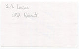 Jack Lousma Signed 3x5 Index Card Autographed Space NASA Astronaut