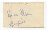 Anna Maria Alberghetti Signed Page Cut Autographed In 1952 Actress Singer