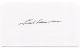 Frank Baumann 3x5 Index Card Autographed Signature Boston Red Sox Debut 1948