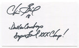 Chris Boniol Signed 3x5 Index Card Autographed NFL Football Pittsburgh Steelers