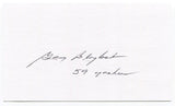 Gary Blaylock Signed 3x5 Index Card Autograph Baseball 1959 New York Yankees