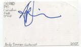 Grand:PM - Andy Dinner Signed 3x5 Index Card Autographed Signature Band Guitar