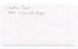Cleophus Brown Signed 3x5 Index Card Autographed MLB Baseball Negro League