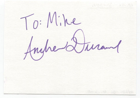 Andrew Durand Signed Page Autographed Signature Inscribed "To Mike"