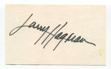 Larry Hagman Signed 3x5 Index Card Autographed Actor Dallas