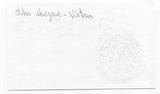 John Musgrave Signed 3x5 Index Card Autographed Vietnam Veteran Author Poet