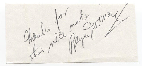 Regis Toomey Signed Cut Autograph Card Autographed Signature