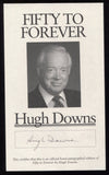 Hugh Downs Signed Book Page Cut Autographed Cut Signature 